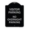 Signmission Visitor Parking No Overnight Parking Heavy-Gauge Aluminum Sign, 24" x 18", BS-1824-22731 A-DES-BS-1824-22731 - alternate 1